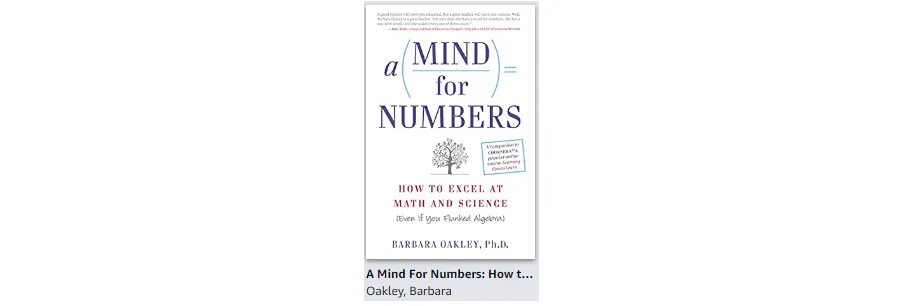 Book cover of A Mind for Numbers